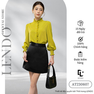 Áo Sơ Mi Dài Tay Nhún Bèo Cổ Và Tay LENDO AT230607