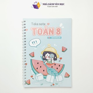 Sách - sổ tay takenote toán lớp 8 - khổ giấy a5