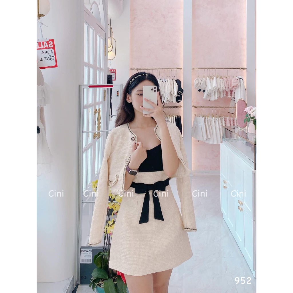 Set dạ nơ ngực đen