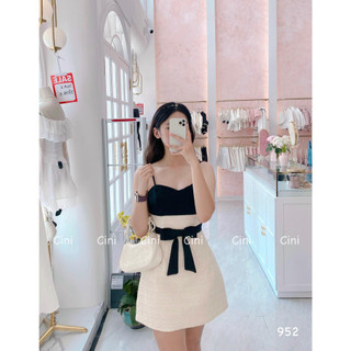 Set dạ nơ ngực đen