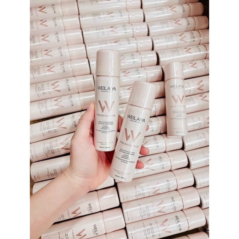 Gội Khô Xịt Phồng Tóc Weilaiya Hương Nước Hoa 50ml