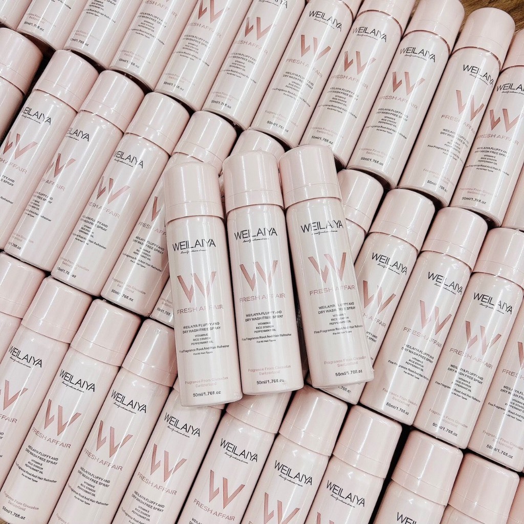 Gội Khô Xịt Phồng Tóc Weilaiya Hương Nước Hoa 50ml