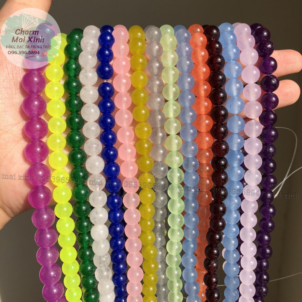 Chuỗi Hạt Đá Mã Não - Hạt Siêu Nhỏ & Nhỏ - Xâu, Mix, Vòng tay phong thủy nam, nữ- Phụ kiện làm vòng hamade