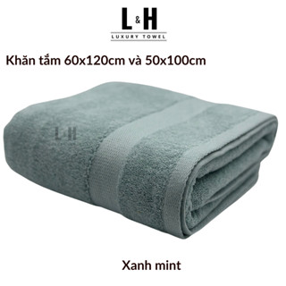 Khăn tắm Kokoya cỡ vừa 60x120cm, 50x100cm cao cấp xuất hàn Basic, thấm hút nước tốt, không bám bông, dày dặn