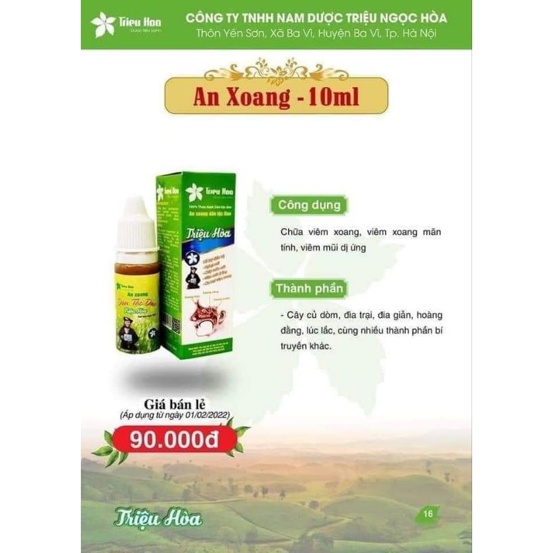 An xoang nhỏ mũi Triệu Hoà