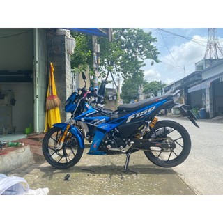 Tem Rời Satria mẫu zin màu xanh đen trắng