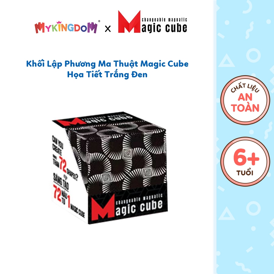 Đồ Chơi CHAMPION GAMES Khối Lập Phương Ma Thuật Họa Tiết Trắng Đen Magic Cube MC01/BLW