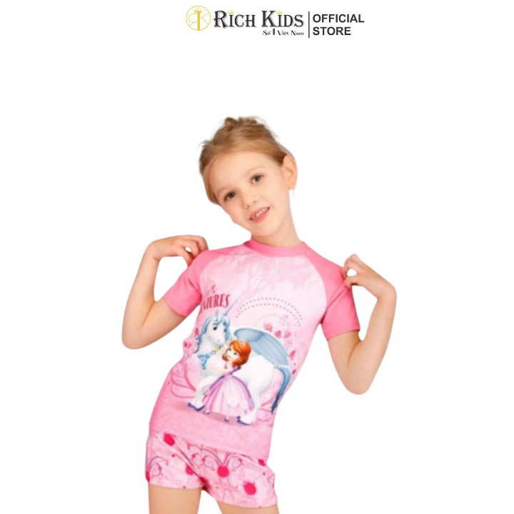 Đồ Bơi Liền Thân Bé Trai bé Gái RICH KIDS In Hình dễ thương cho trẻ từ 10kg đến 45kg