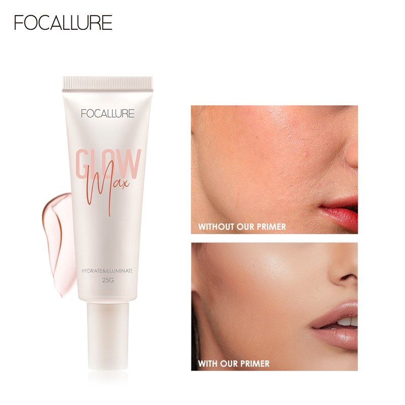 Kem Lót Trang Điểm Focallure Glowmax Hydrating Primer Nâng Tone, Che Lỗ Chân Lông, Làm Mềm Mịn Da FA138-02 25g