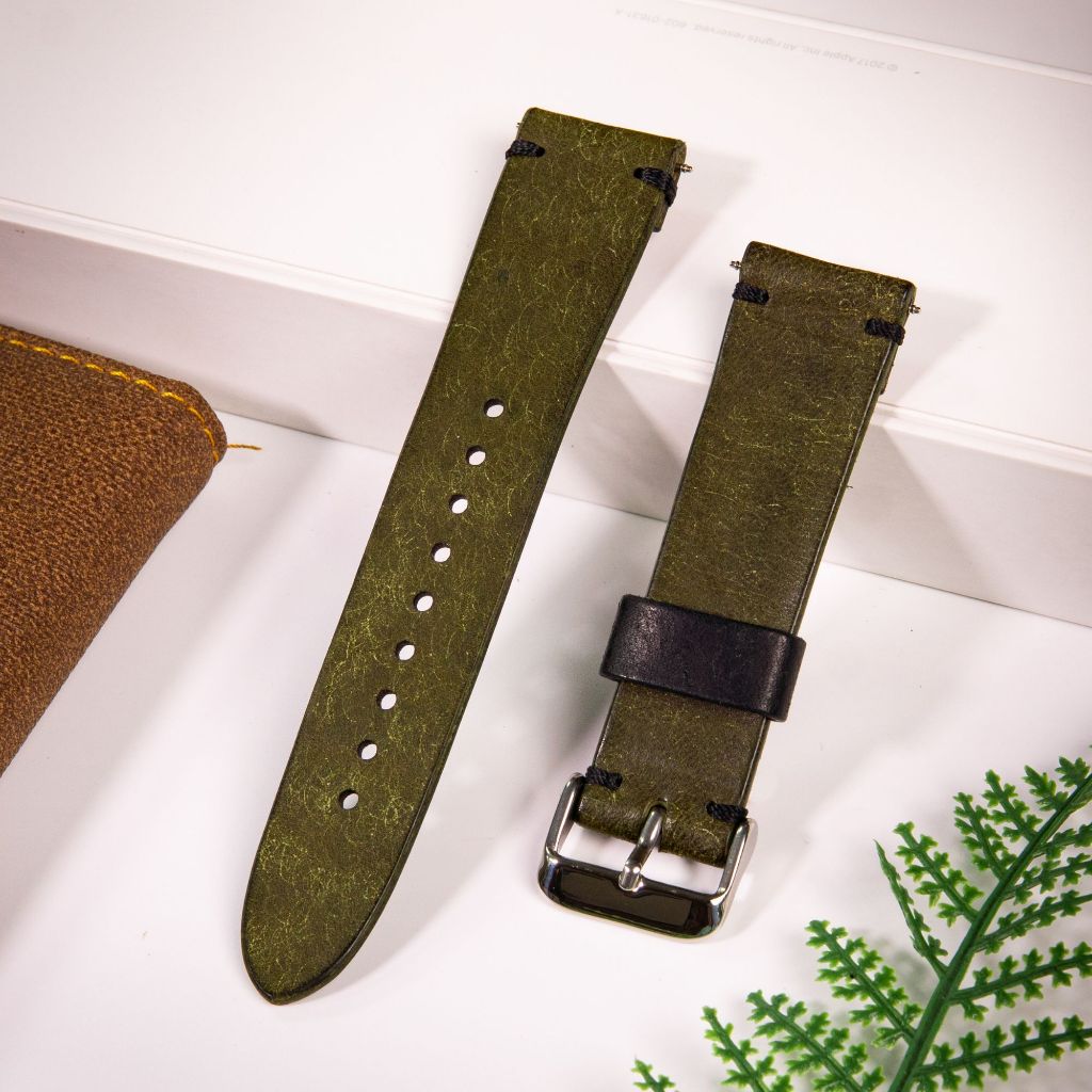 Dây da đồng hồ Pueblo 1 lớp nhập khẩu Ý WEMODA P11