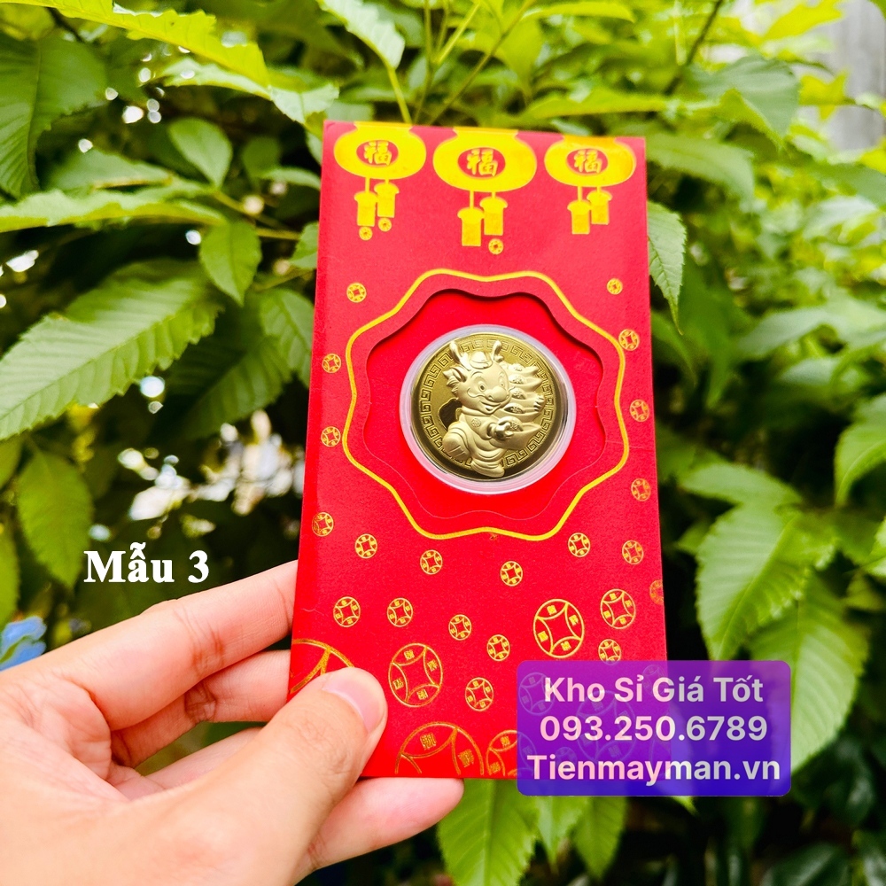 Bao Lì Xì Con Rồng Vàng May Mắn Rước Tài Lộc Tết Giáp Thìn - Quà Tặng Cho Bạn Bè Và Người Thân Dịp Năm Mới