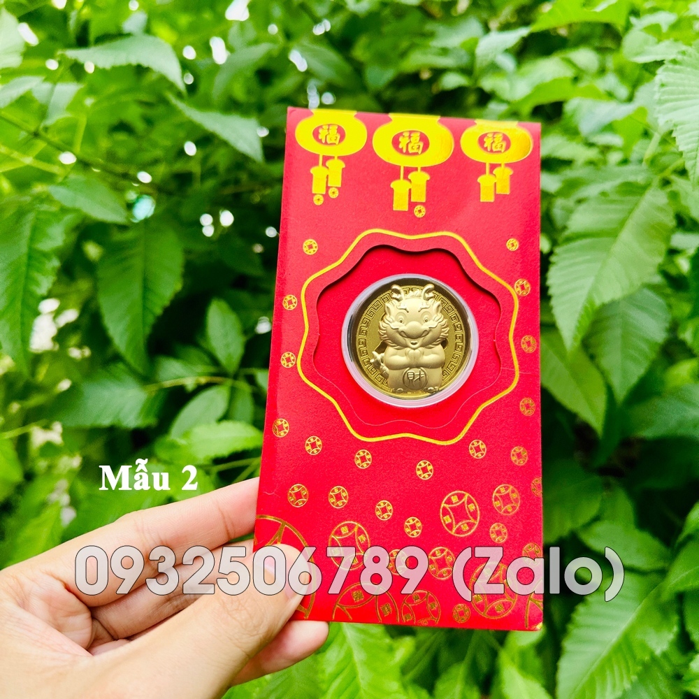 Bao Lì Xì Con Rồng Vàng May Mắn Rước Tài Lộc Tết Giáp Thìn - Quà Tặng Cho Bạn Bè Và Người Thân Dịp Năm Mới