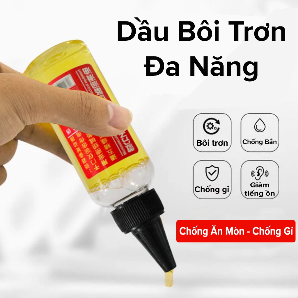 Dầu Nhớt Tra Xích Xe Đạp, Vòng Bi, Động Cơ, Máy Móc, Ổ Khóa 60ml Chống Han Gỉ Bôi Trơn Máy Móc Chính Hãng Amalife