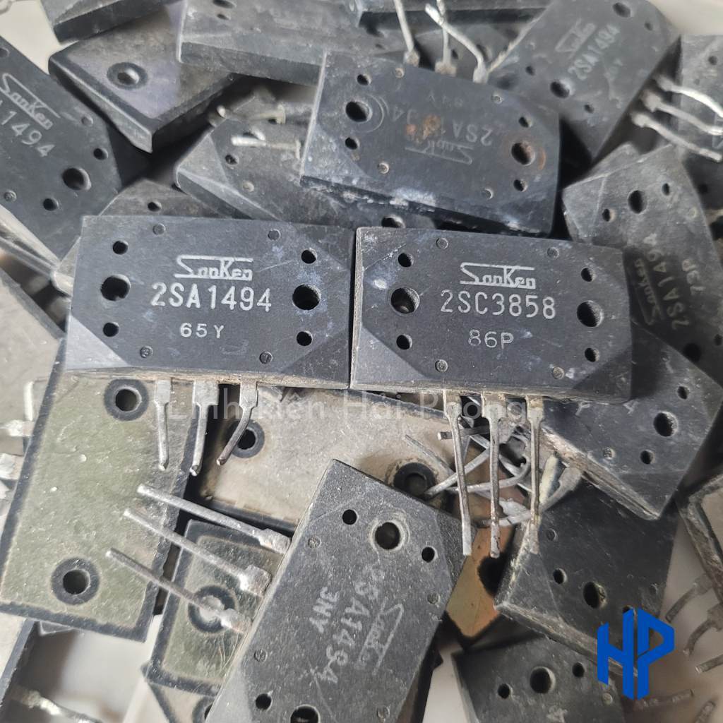 Cặp sò Sanken 2SA1494+2SC3858 chính hãng 17A 200W 200V tháo máy A1494 C3858