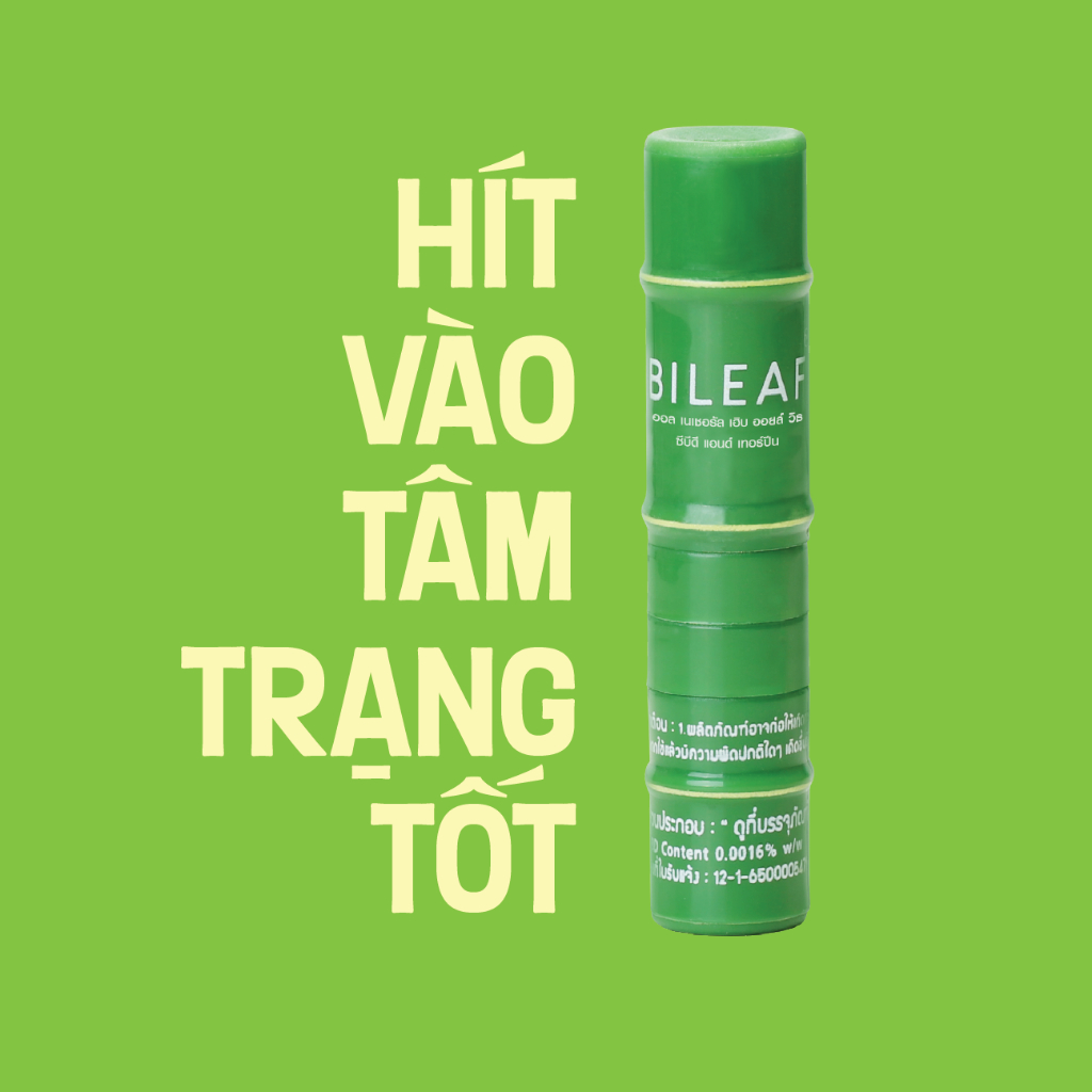 Hít thông mũi Bileaf, dầu hít Bileaf, dầu hít thái lan