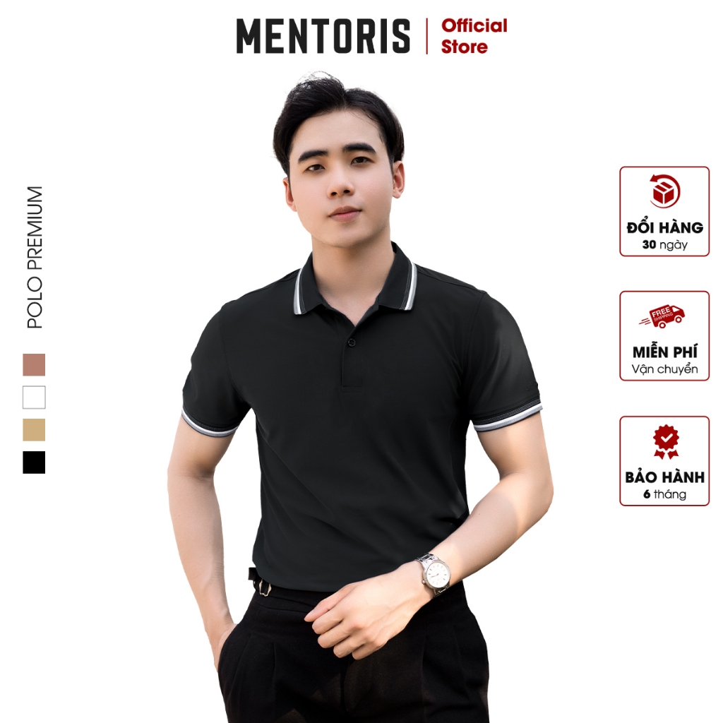 Áo Polo cổ bẻ Nam Cao Cấp Mentoris, công nghệ khử mùi chống nhăn hiệu quả, khả năng thấm hút tốt, nhanh khô MPL34