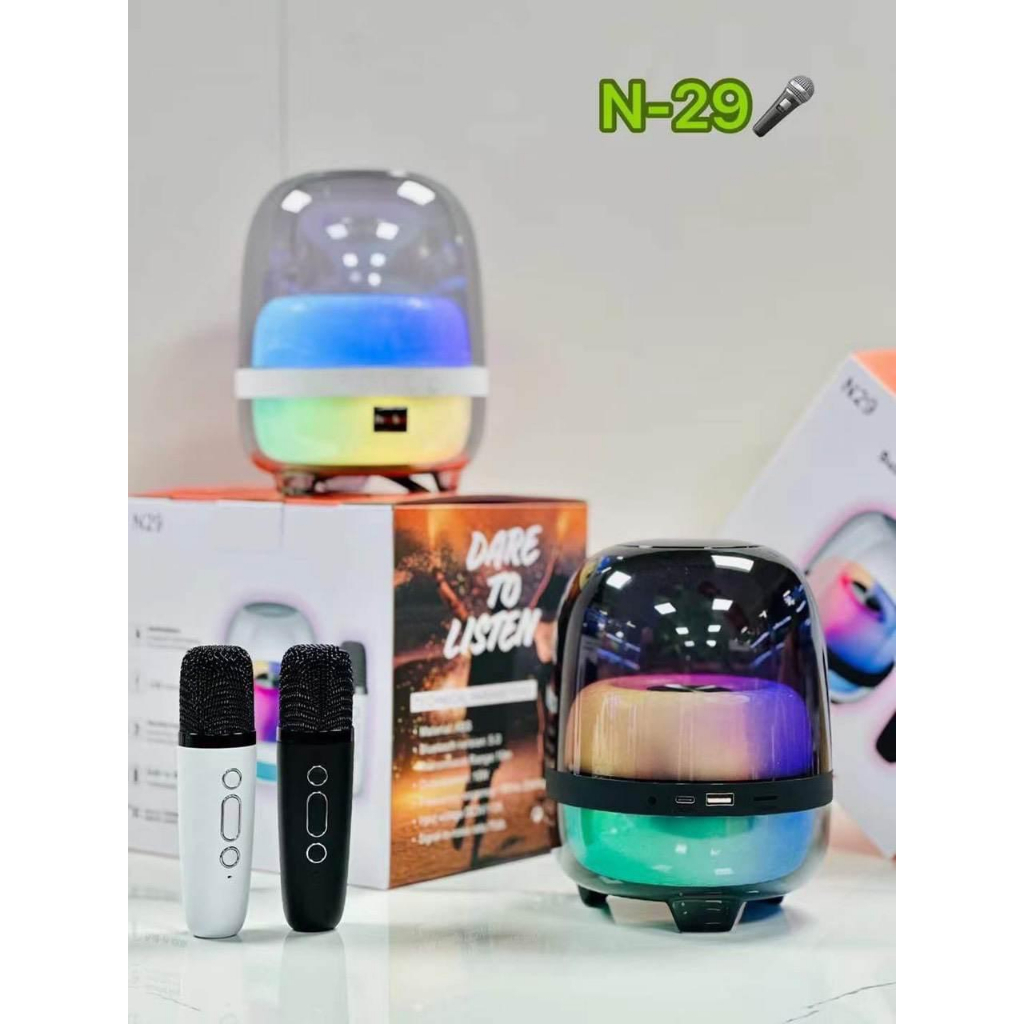 Loa Bluetooth N29 Kèm Micro, Bass Mạnh Âm Thanh Rõ Full Box Loa Hát Kèm Mic Bluetooth 5.0 TECHBON.STORE | BigBuy360 - bigbuy360.vn