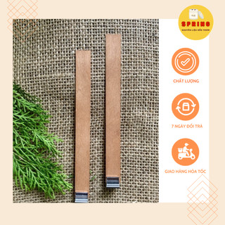 Bấc nến gỗ + chân kẹp - bấc nến tự nhiên không khói