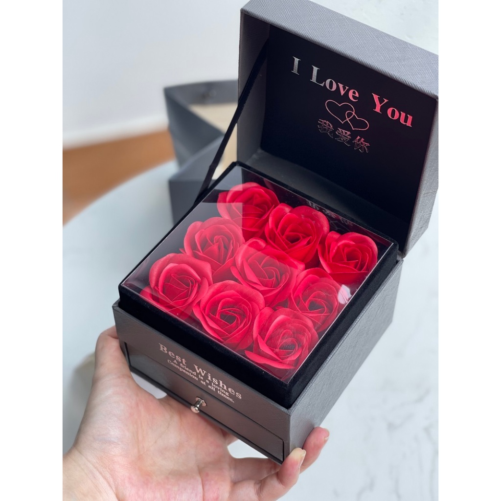Hoa Hồng Sáp Thơm Cao Cấp - Hộp 9 bông