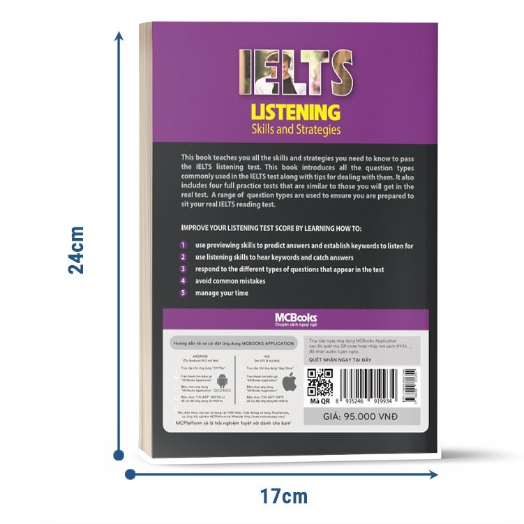 Sách - Ielts Listening - Skills And Strategies - Dành Cho Người Luyện Thi Ielts - Học Kèm App Online - MCBooks
