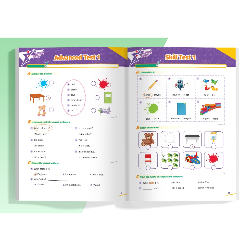 Sách - Super Test - Đề kiểm tra nhanh Tiếng Anh Lớp 1