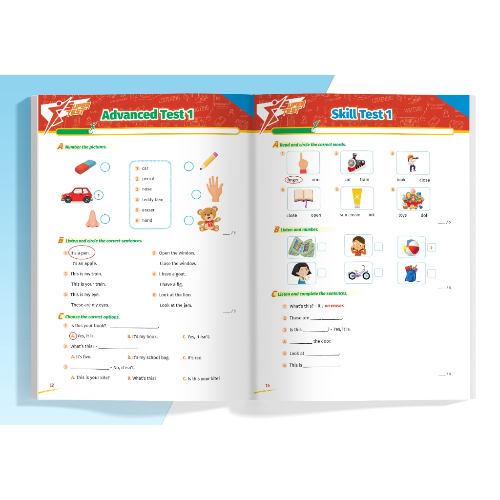 Sách Super Test - Đề kiểm tra nhanh Tiếng Anh Lớp 2