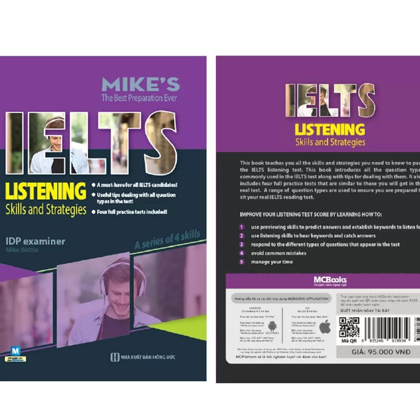Sách - Ielts Listening - Skills And Strategies - Dành Cho Người Luyện Thi Ielts - Học Kèm App Online - MCBooks