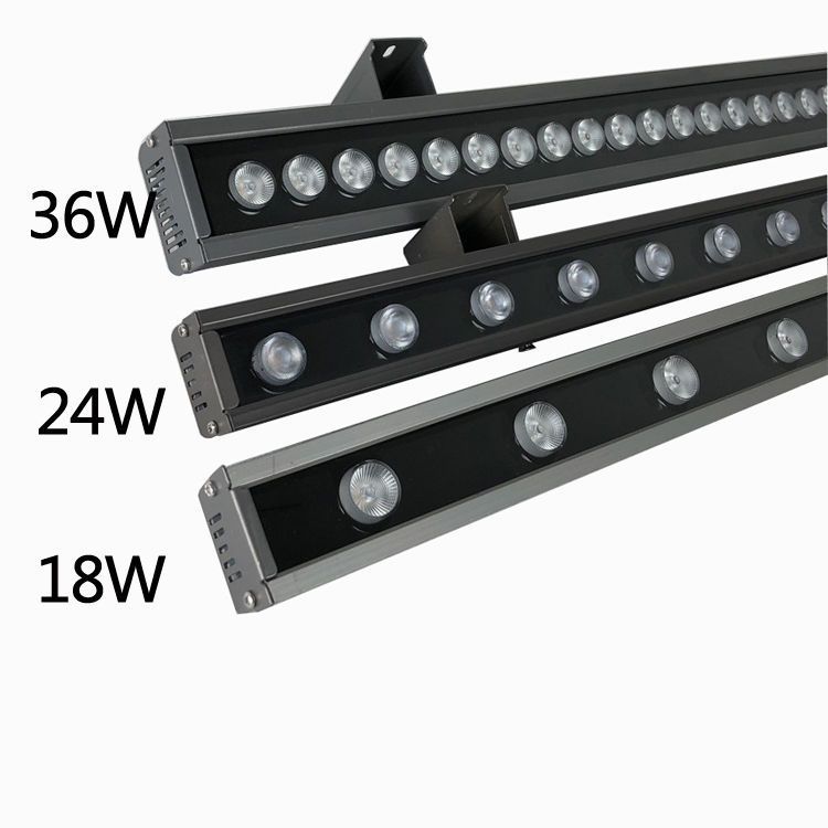 Đèn led thanh hắt ngoài trời dài 1m, điện 220v, thân nhôm, chống nước, nhiều công suất BH 24 tháng