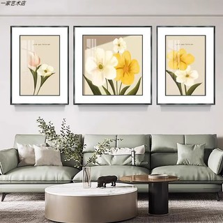 Bộ 3 tranh canvas hiện đại trang trí decor phòng khách, căn hộ, chung cư - tặng đinh treo tranh