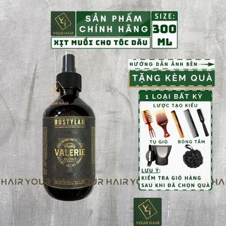 Xịt tạo phồng tóc Valerie Sea Salt Spray Rusty Lab 300ml | Phù hợp tóc dầu