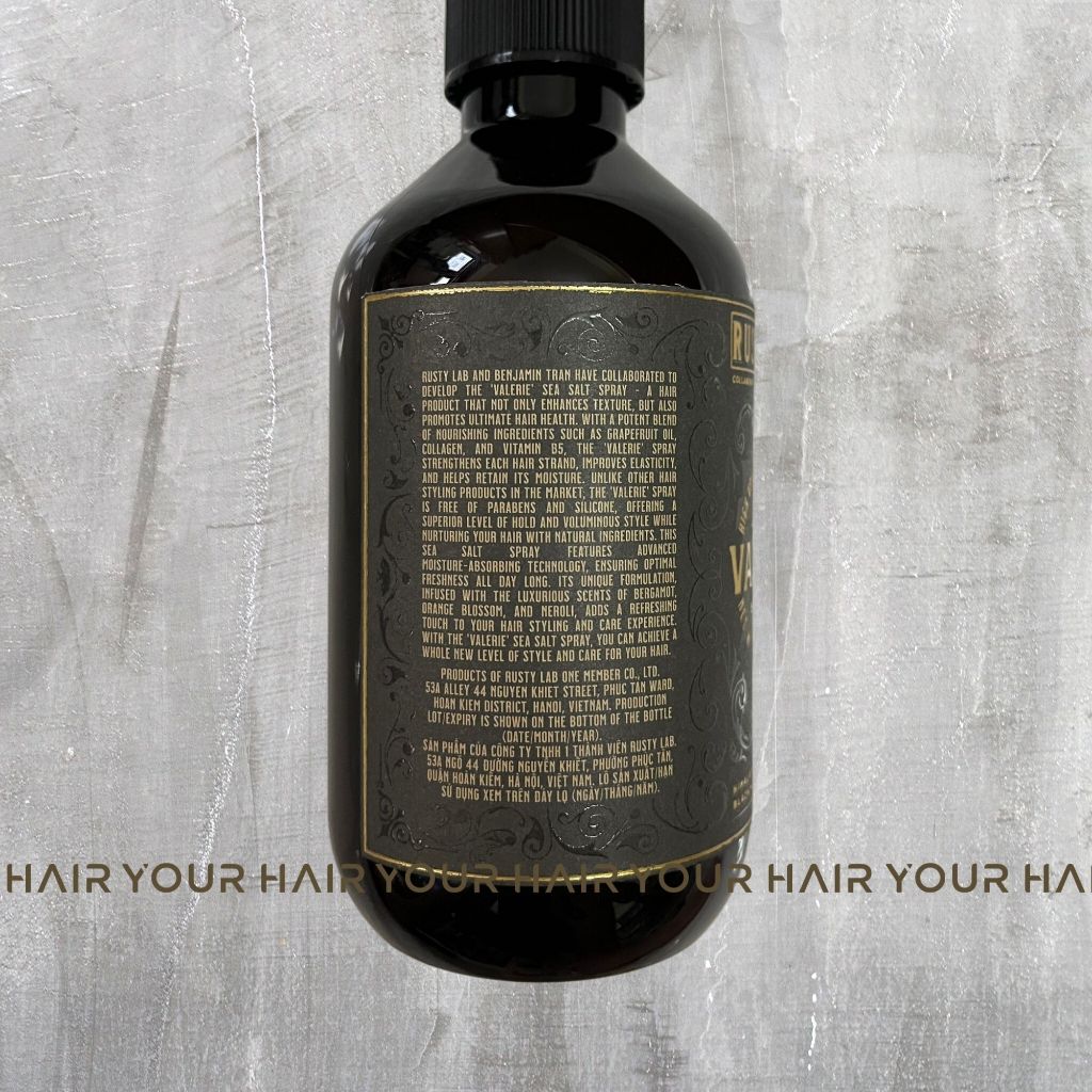 Xịt muối cho tóc dầu Valerie Sea Salt Spray Rusty Lab 300ml