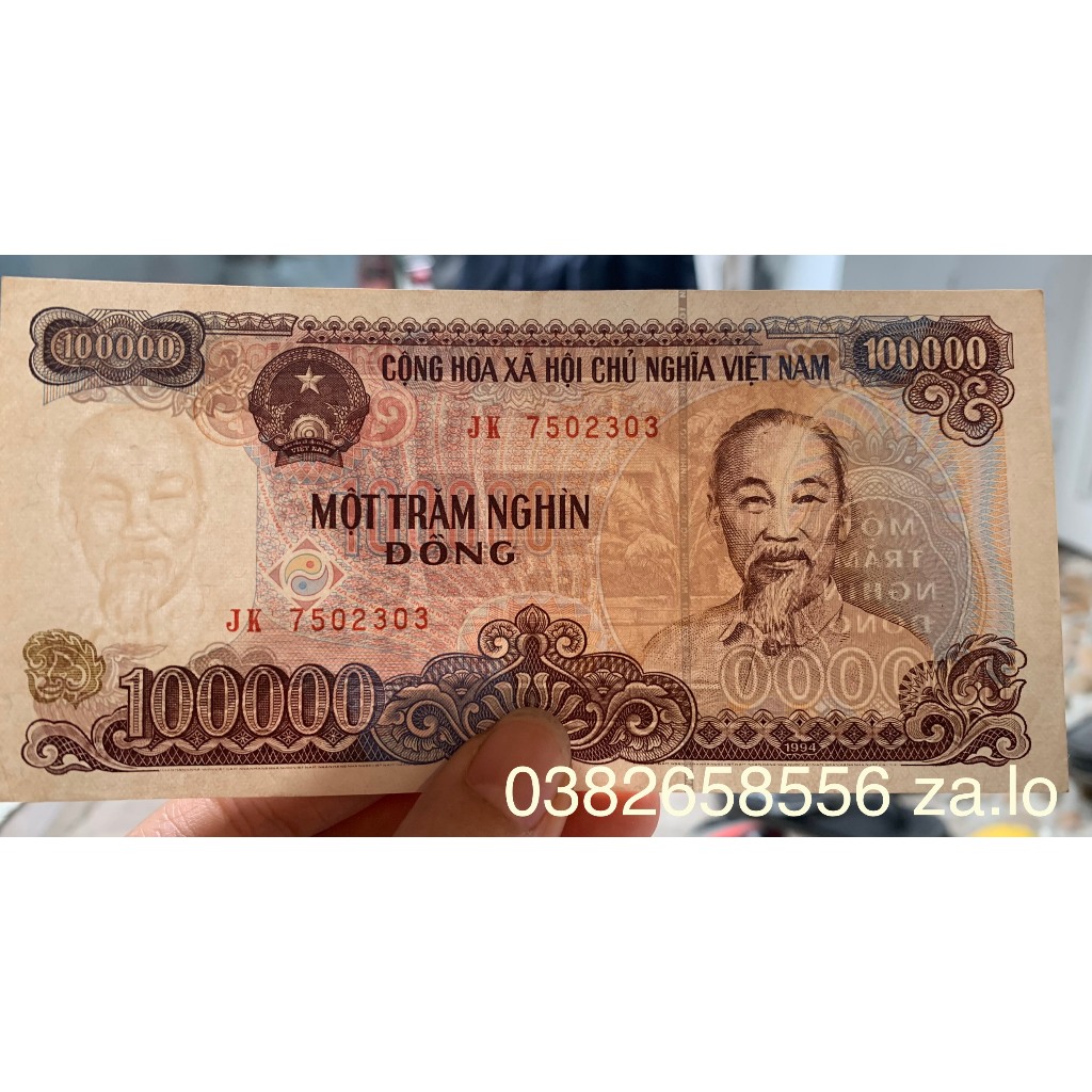 Sưu tầm 100 nghìn đồng 1994 cotton