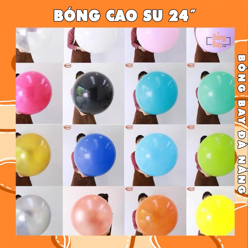 Bóng Bay 24" Size Đại Trang Trí Sinh Nhật Thôi Nôi Tiệc Cưới Bb24Inch Bóng Bay Đà Nẵng Bbdn