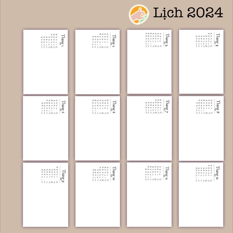 Lịch tự vẽ - Lịch handmade