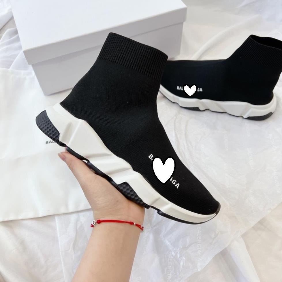 Giày Balenciaga Speed Đen Cổ Chun Cao Cấp Nam Nữ, Giày Balen Cổ Cao Hàng Đẹp Full Box Bill