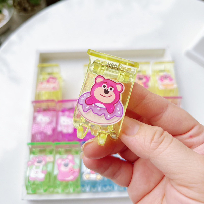 KẸP TÓC CÀNG CUA 5 RĂNG GẤU DÂU LOTSO