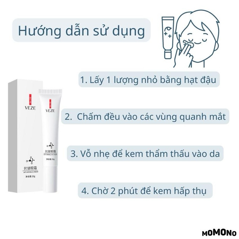 Kem dưỡng da vùng mắt giảm thâm - chống nếp nhăn Lão hoá mắt