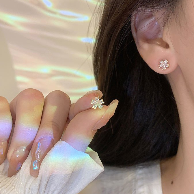 Khuyên tai Hoa Đá nhỏ xinh yêu nhẹ nhàng KT464