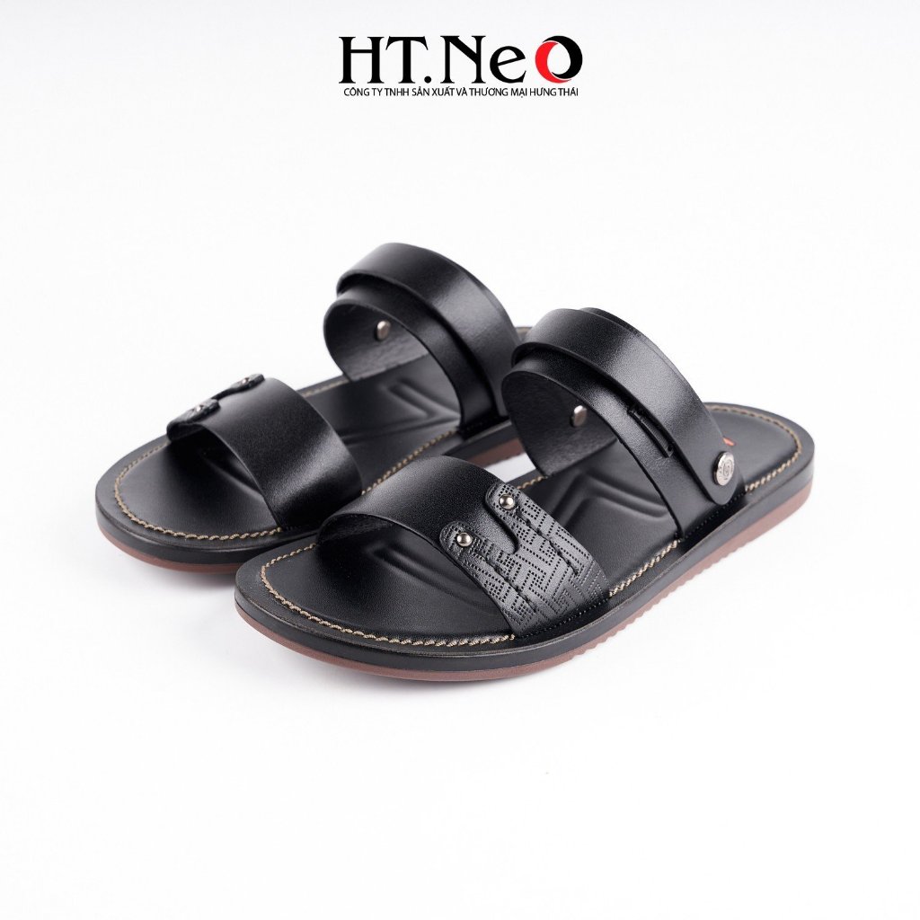 Sandal nam HT.NEO da mềm mại, đế cao su nguyên khối, khâu may chân quai siêu chắc chắn SD163