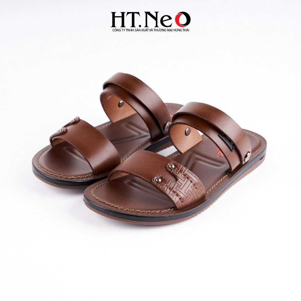 Sandal nam HT.NEO da mềm mại, đế cao su nguyên khối, khâu may chân quai siêu chắc chắn SD163