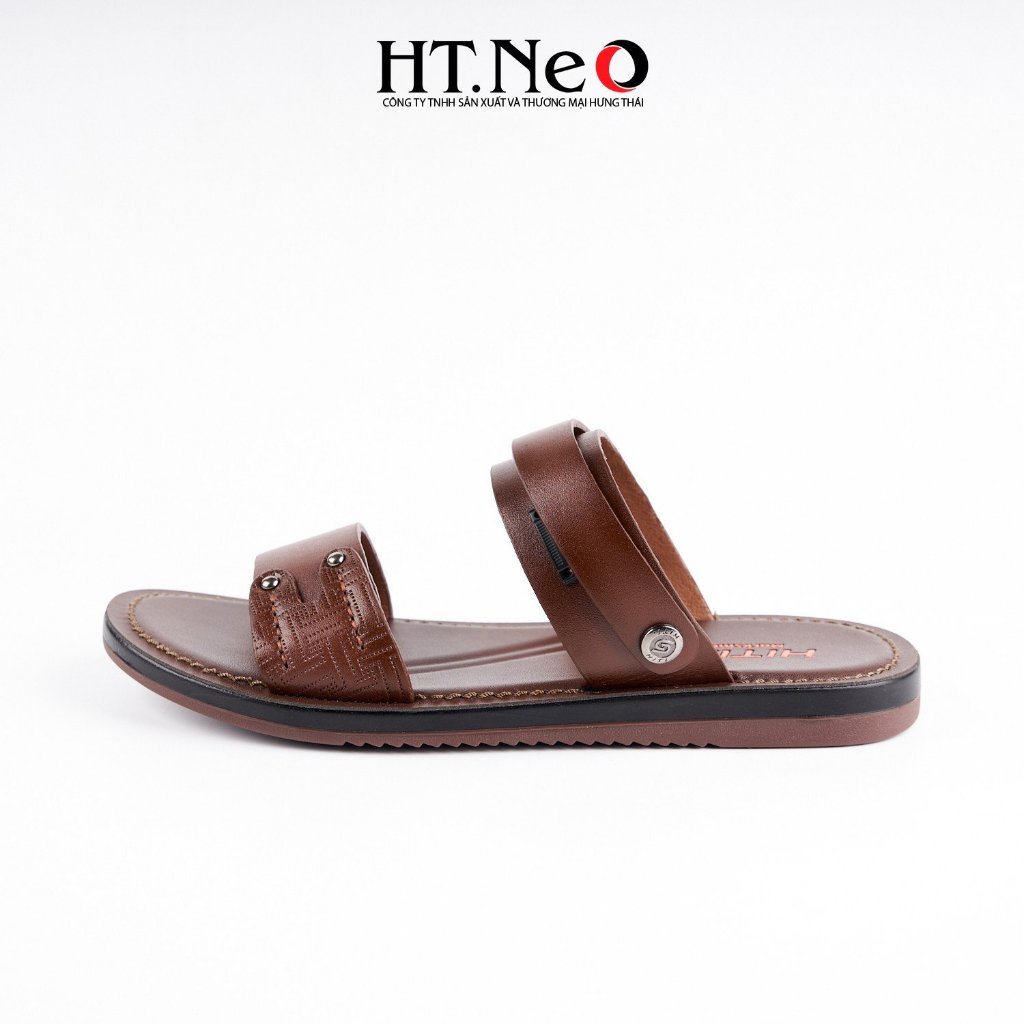 Sandal nam HT.NEO da mềm mại, đế cao su nguyên khối, khâu may chân quai siêu chắc chắn SD163