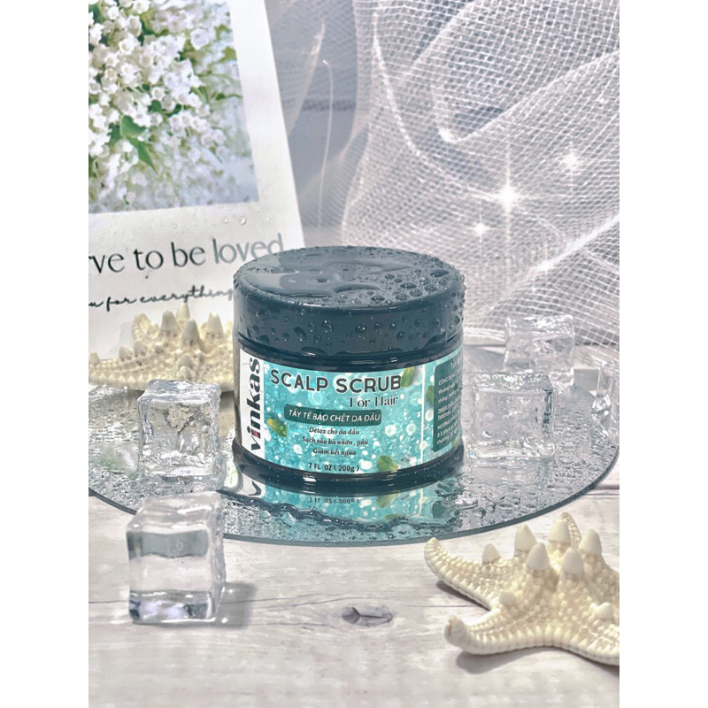 Tẩy Da Chết Da Đầu Giảm Bết Gàu Không Silicon VINKAS