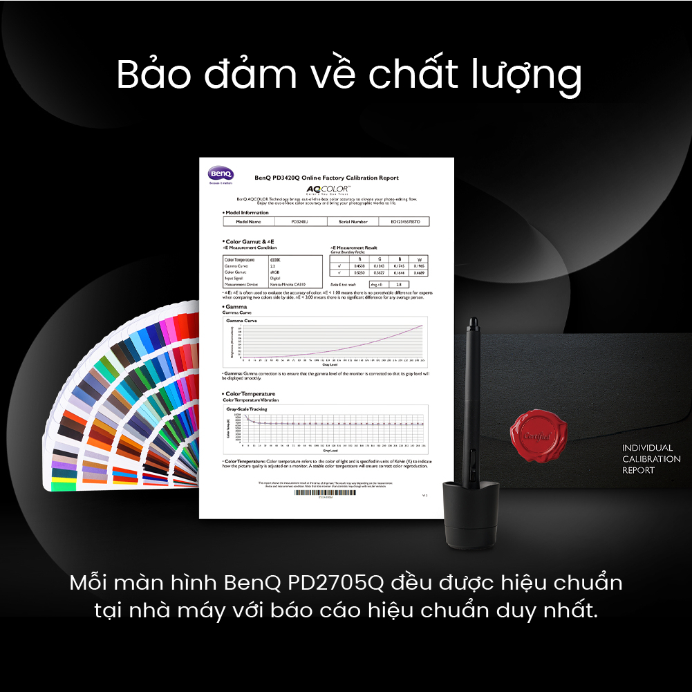 Màn hình đồ họa BenQ PD2705Q 27 inch IPS 2K QHD HDR10 USB-C 100% Rec.709 & 100% sRGB chuyên thiết kế đồ họa xử lý hình