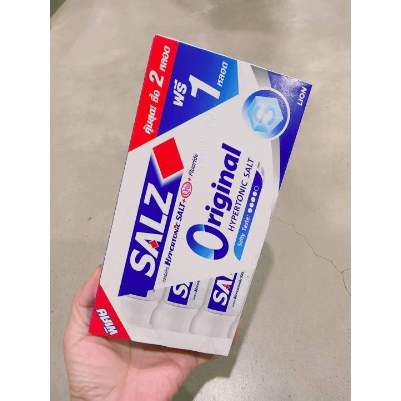 Set 3 Kem Đánh Răng Muối Salz Thái Lan