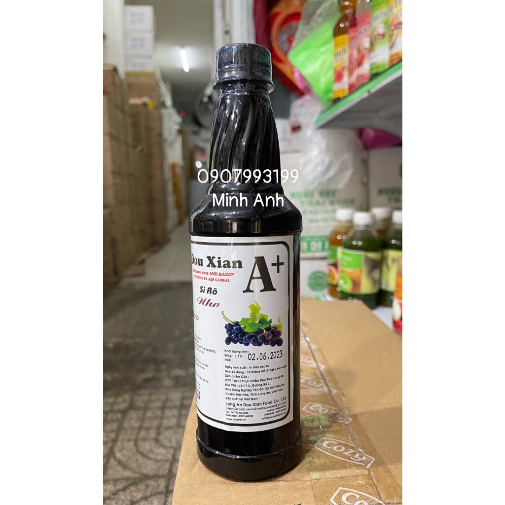 Siro Douxian chai 650g đủ vị