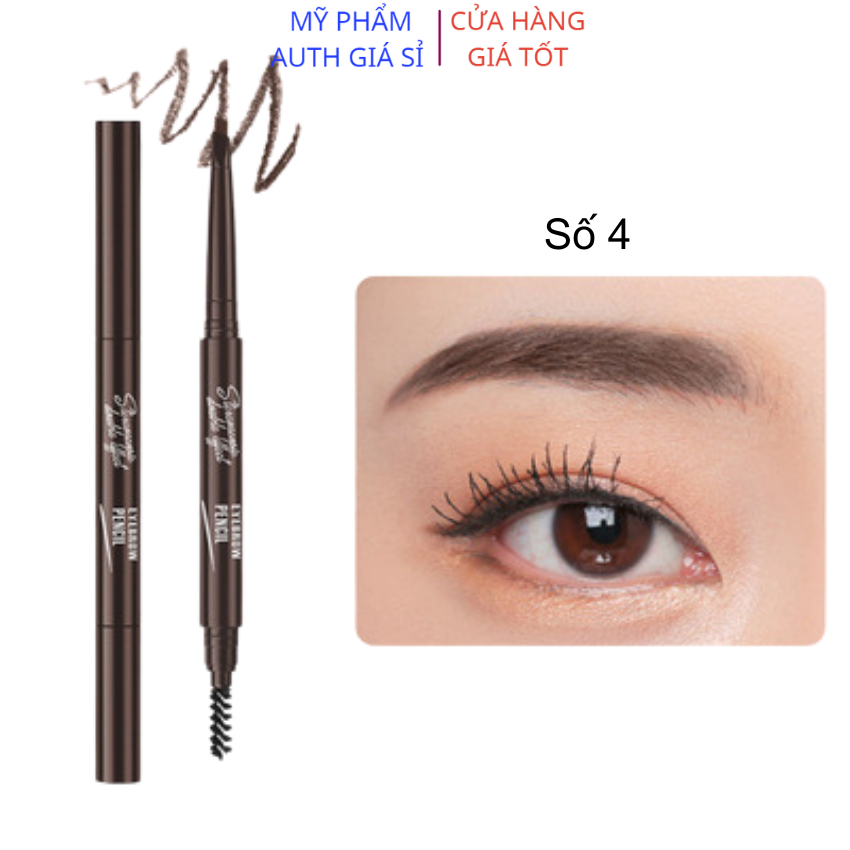 Chì kẻ mày 2 đầu Lameila 812,bút chì kẻ mày đầu mảnh sắc nét kết cấu mềm mại,an toàn cho da giúp lông mày rõ hơn