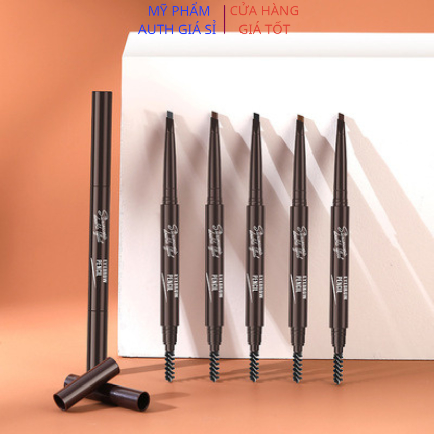 Chì kẻ mày 2 đầu Lameila 812,bút chì kẻ mày đầu mảnh sắc nét kết cấu mềm mại,an toàn cho da giúp lông mày rõ hơn