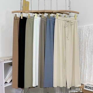 Quần len tăm ống suông, quần culottes suông tăm siêu hack dáng_m230