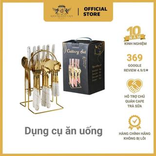 BAR | Bộ quà tặng dụng cụ ăn uống dao muỗng nĩa inox cutlery set 24 chiếc
