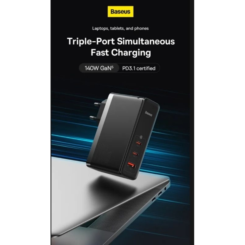 New]Bộ sạc BASEUS GaN2 120W ,GaN5 140W